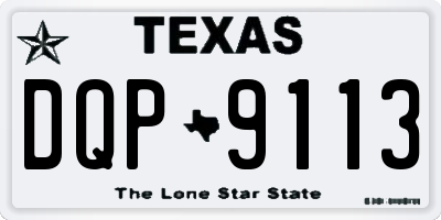 TX license plate DQP9113