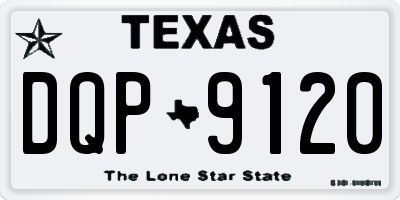 TX license plate DQP9120