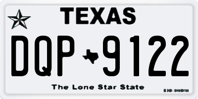 TX license plate DQP9122