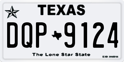 TX license plate DQP9124