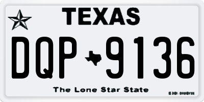TX license plate DQP9136