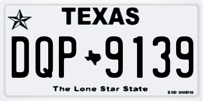 TX license plate DQP9139