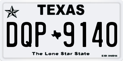 TX license plate DQP9140