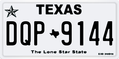 TX license plate DQP9144