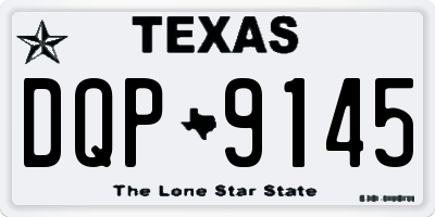 TX license plate DQP9145
