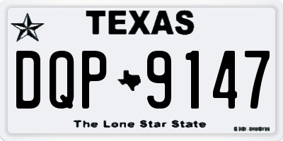TX license plate DQP9147