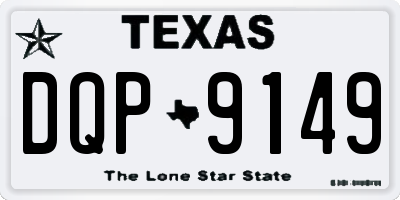 TX license plate DQP9149