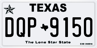 TX license plate DQP9150