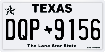 TX license plate DQP9156