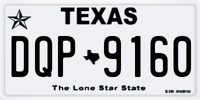 TX license plate DQP9160