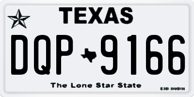 TX license plate DQP9166