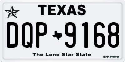 TX license plate DQP9168