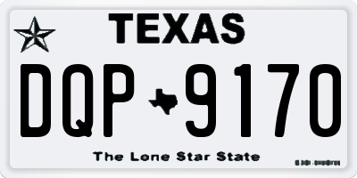 TX license plate DQP9170