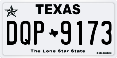 TX license plate DQP9173