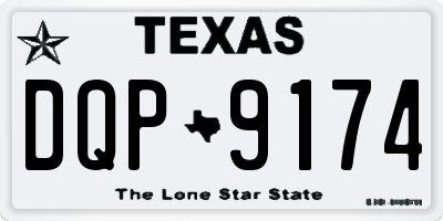 TX license plate DQP9174