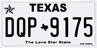 TX license plate DQP9175