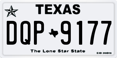 TX license plate DQP9177
