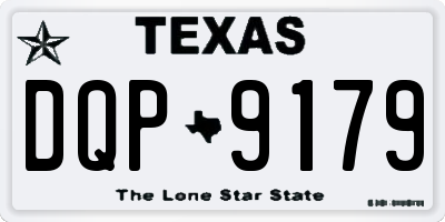 TX license plate DQP9179