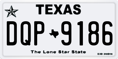 TX license plate DQP9186