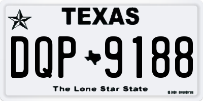 TX license plate DQP9188