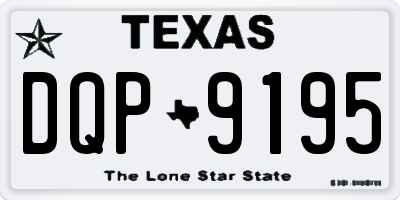 TX license plate DQP9195