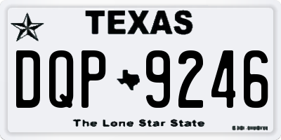 TX license plate DQP9246