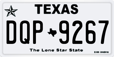 TX license plate DQP9267