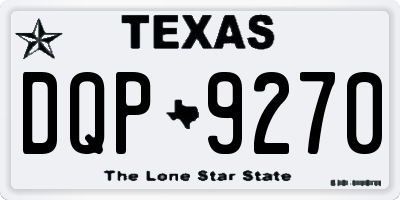 TX license plate DQP9270