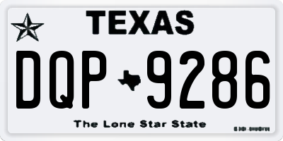 TX license plate DQP9286