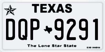 TX license plate DQP9291