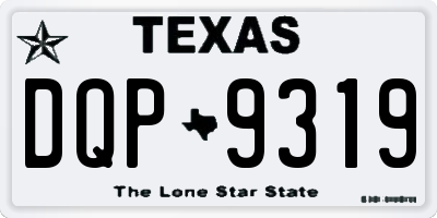 TX license plate DQP9319