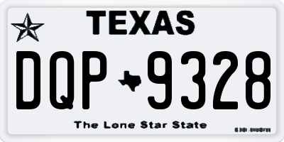 TX license plate DQP9328