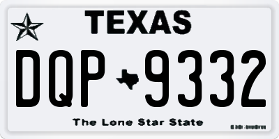 TX license plate DQP9332