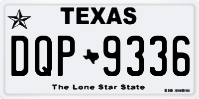 TX license plate DQP9336