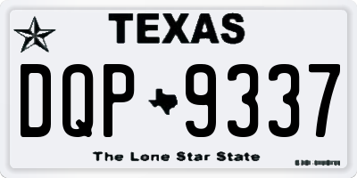 TX license plate DQP9337