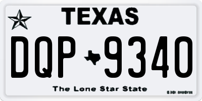 TX license plate DQP9340