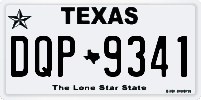 TX license plate DQP9341