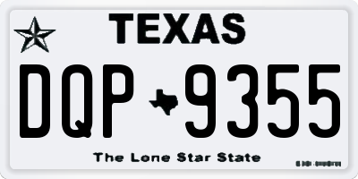 TX license plate DQP9355