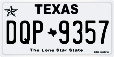 TX license plate DQP9357