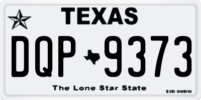 TX license plate DQP9373