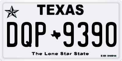 TX license plate DQP9390