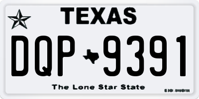 TX license plate DQP9391
