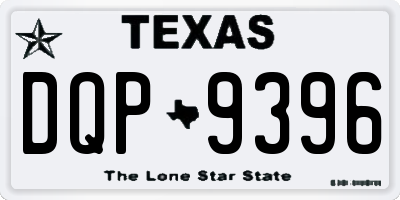 TX license plate DQP9396