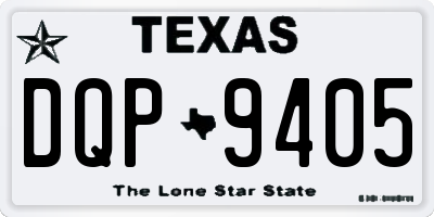 TX license plate DQP9405