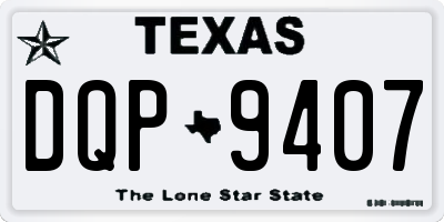 TX license plate DQP9407