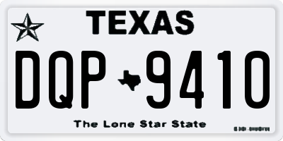 TX license plate DQP9410