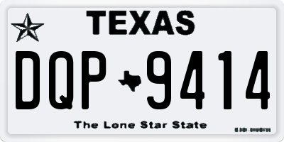 TX license plate DQP9414