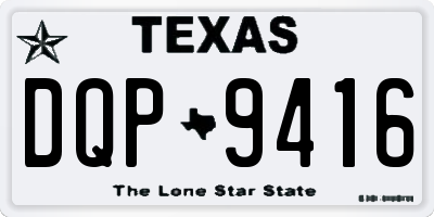 TX license plate DQP9416