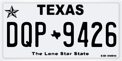 TX license plate DQP9426