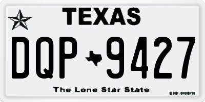 TX license plate DQP9427